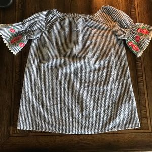 Absolutely Darling Girls Seersucker Top